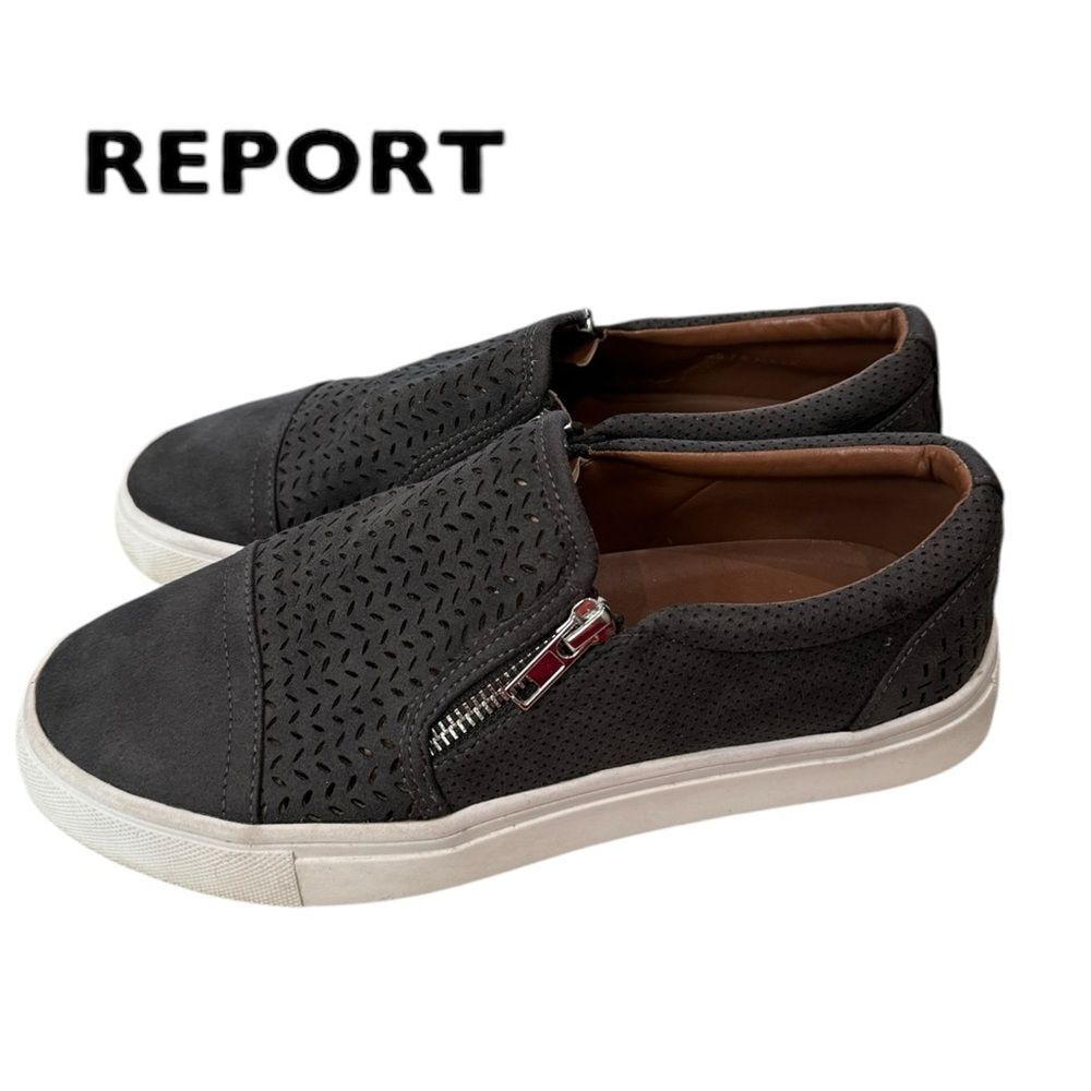 Report Alexa Perforated Zipper Sneakers 7.5